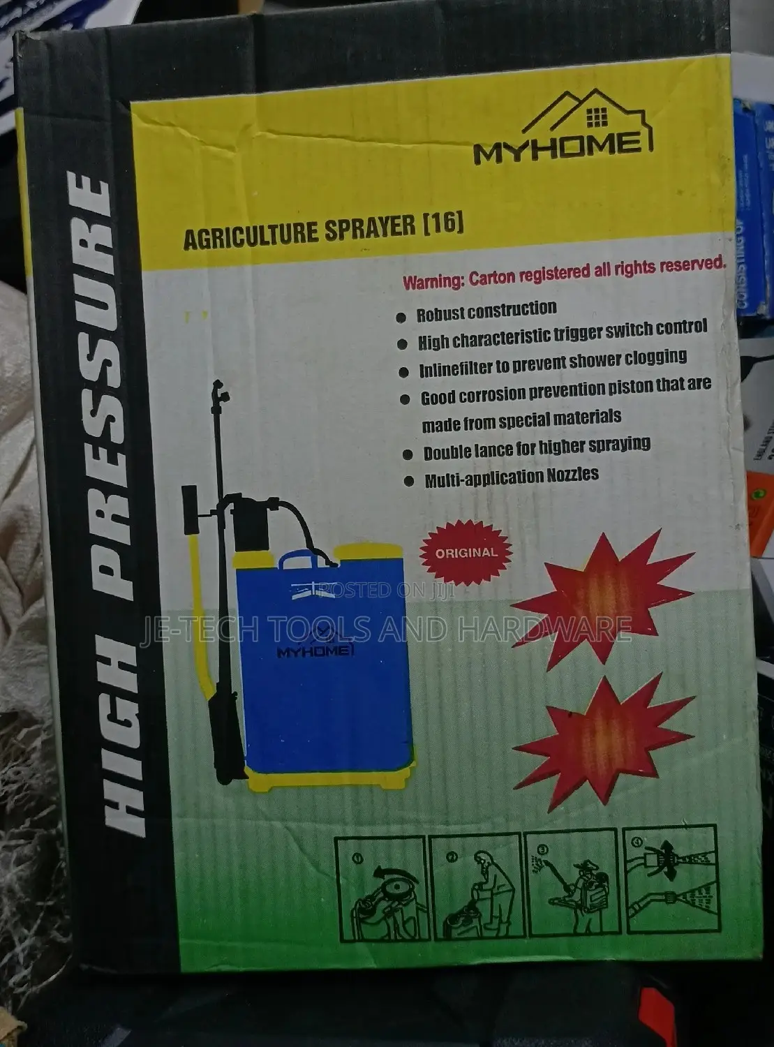 Sprayer Knapsack Sprayer for Chemicals 16l