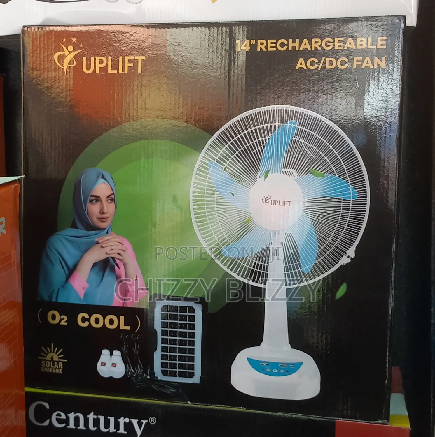 Uplift Rechargeable Table Fan 12inch