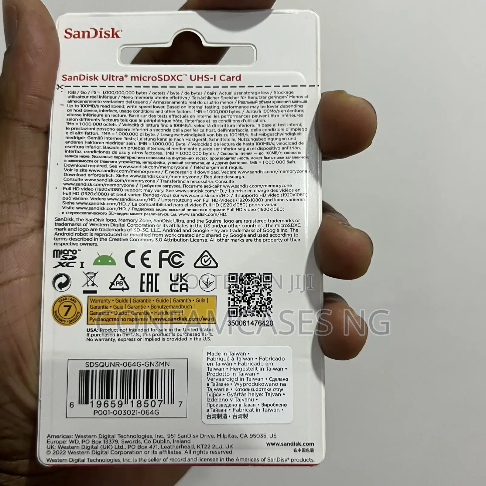 Sandisk 64gb Ultra Microsd Memory Card