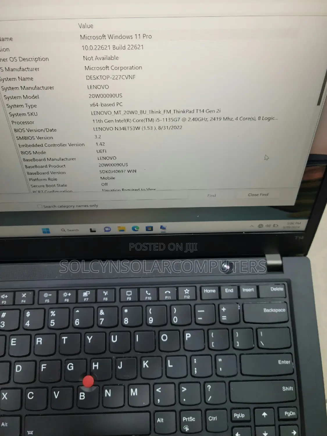 Laptop Lenovo ThinkPad T14 G2 16GB Intel Core I5 SSD 512GB