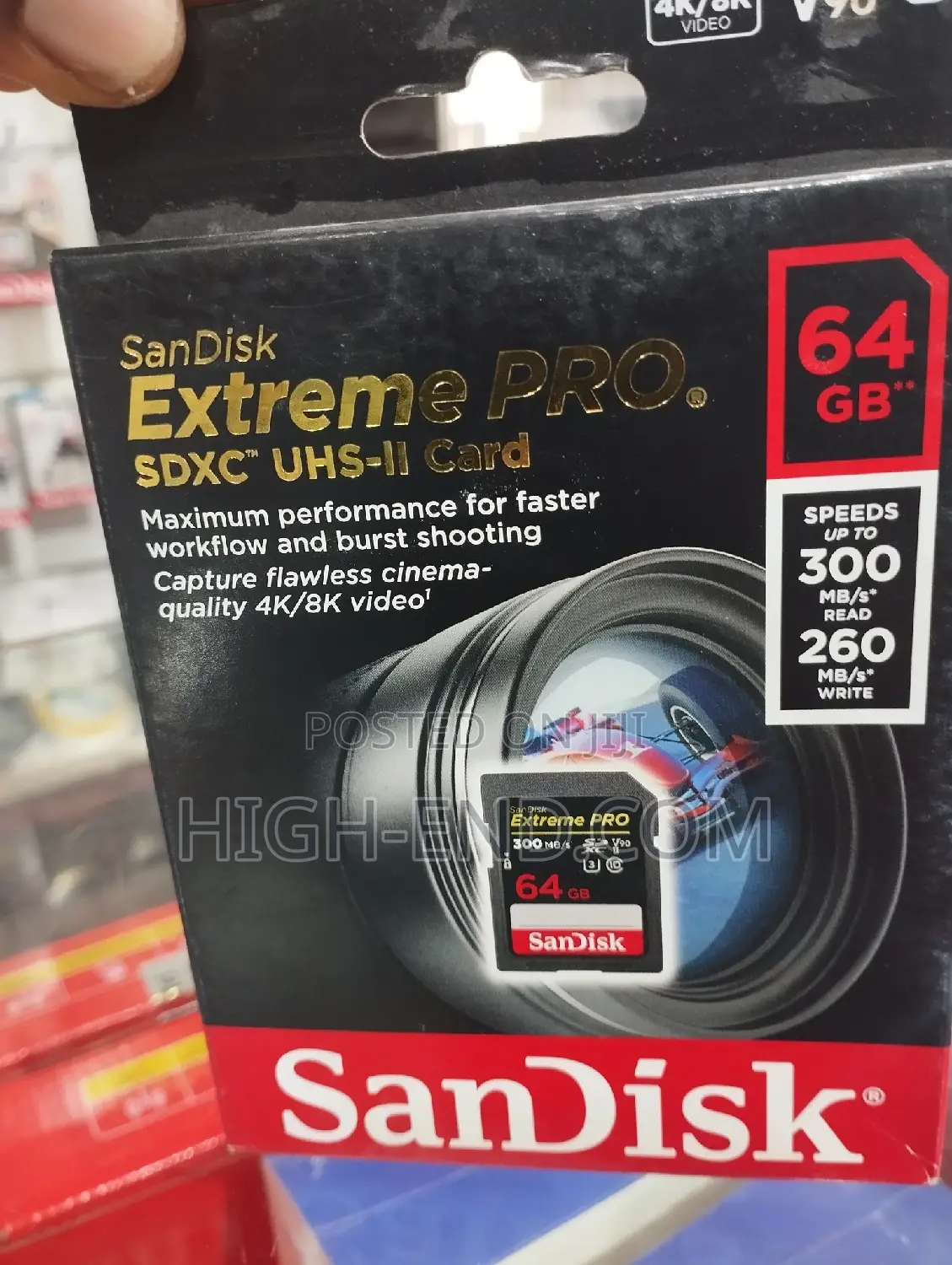 Sandisk SD Extreme Pro 64gb SDXC UHX-II Card 300mbps