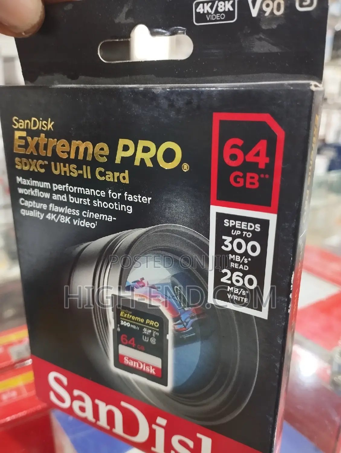 Sandisk SD Extreme Pro 64gb SDXC UHX-II Card 300mbps