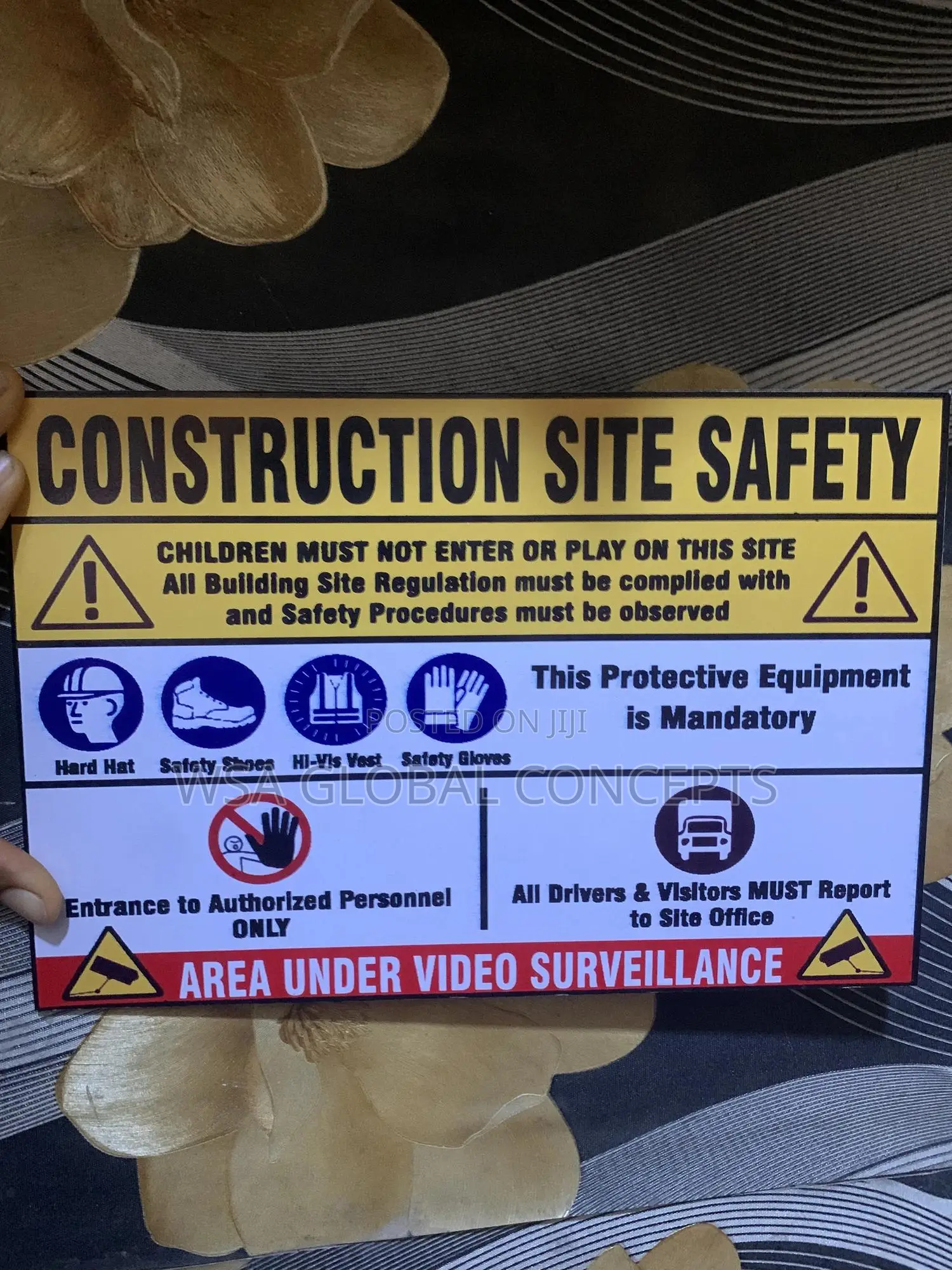 Construction Site Safety Sign