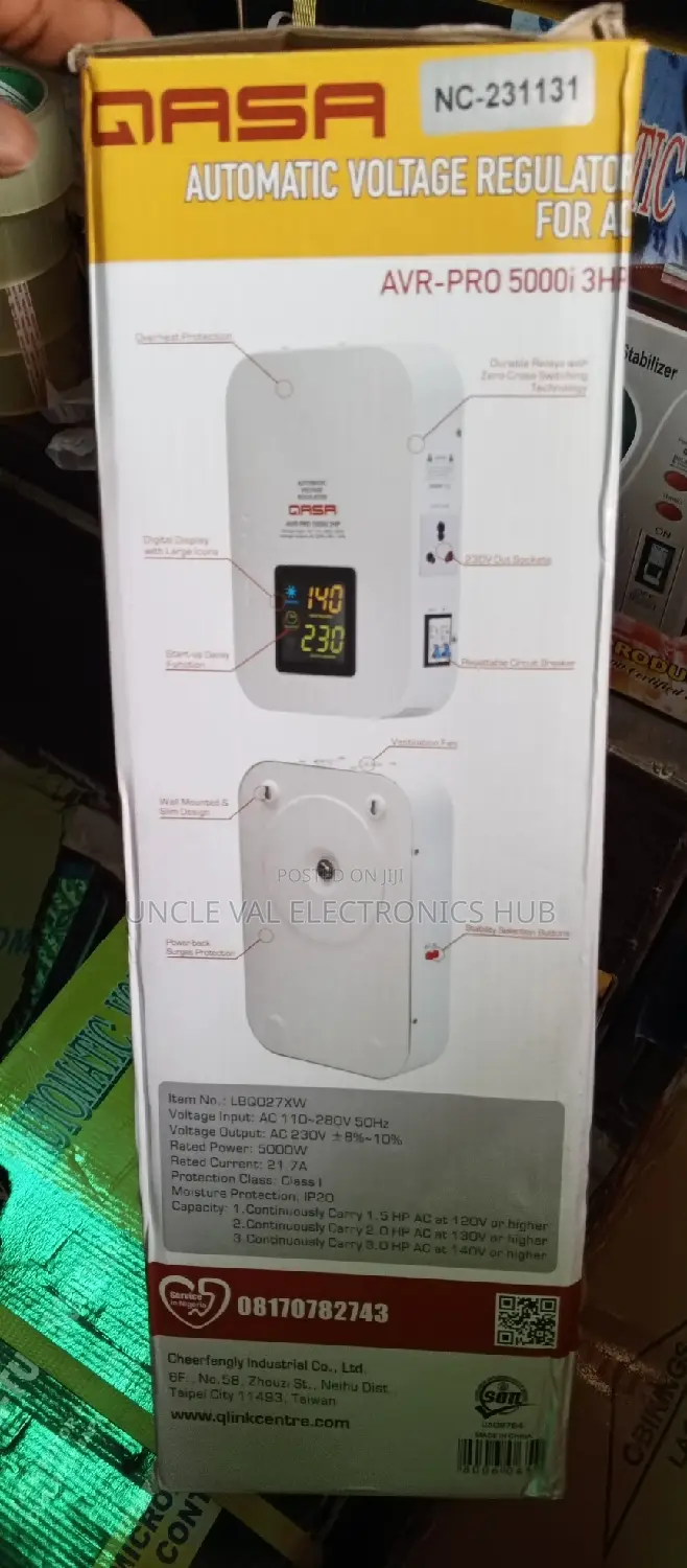 Qasa Wall Mountable Voltage Stabilizer 5000w