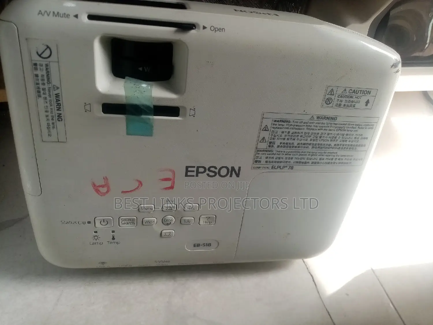 Epson Projector 3300 Lumens With Hdmi, Usb and Vga Ports