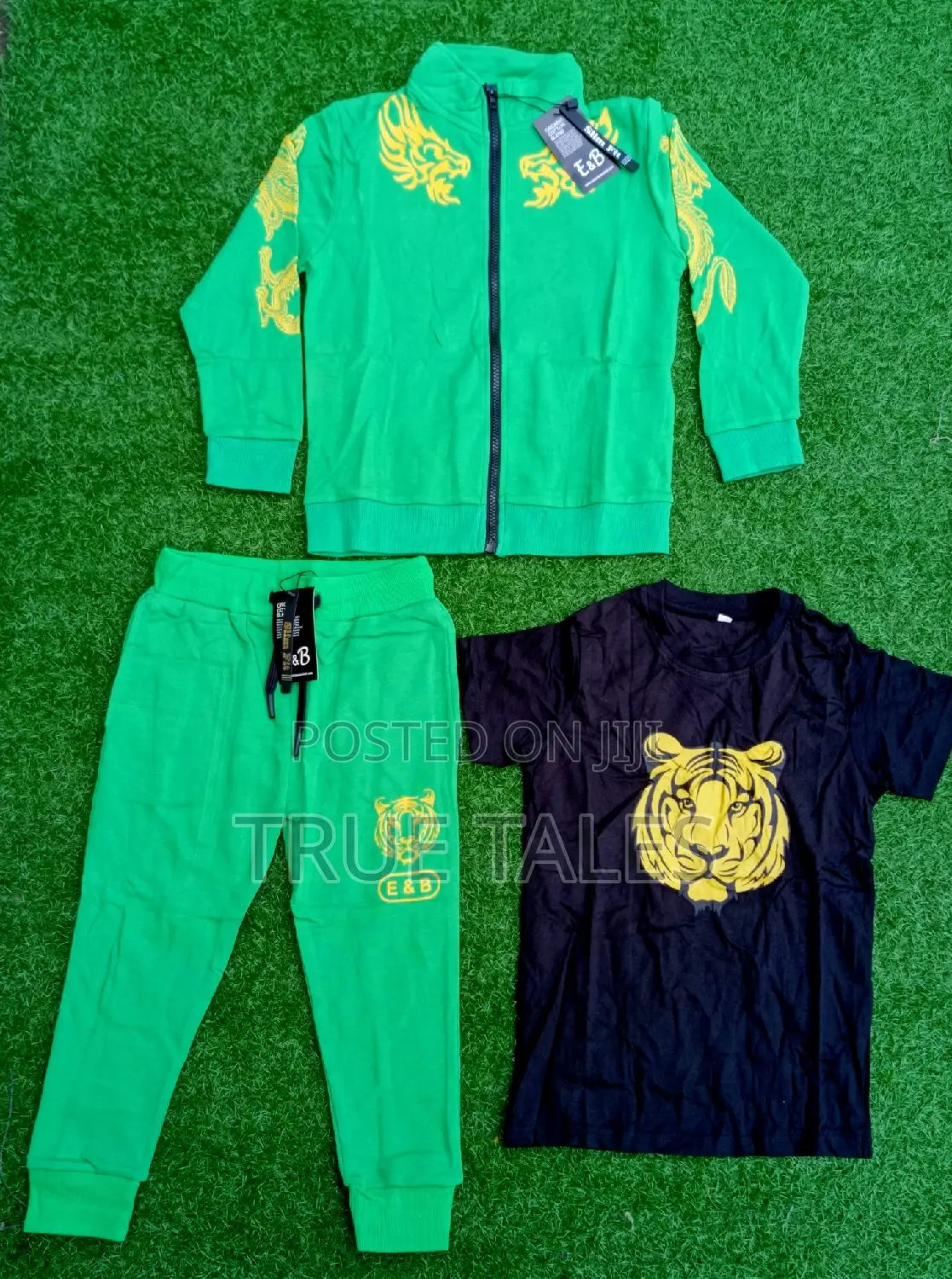 Boy's 3 in 1 Tracksuit, Joggers and Roundneck Top Set