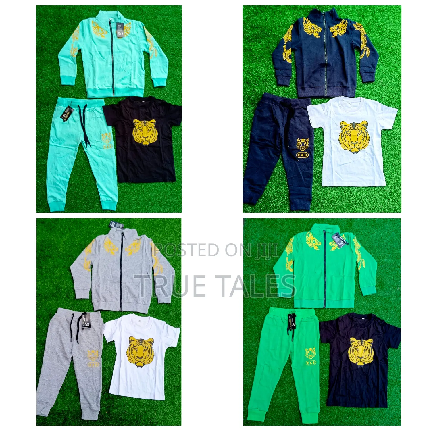 Boy's 3 in 1 Tracksuit, Joggers and Roundneck Top Set