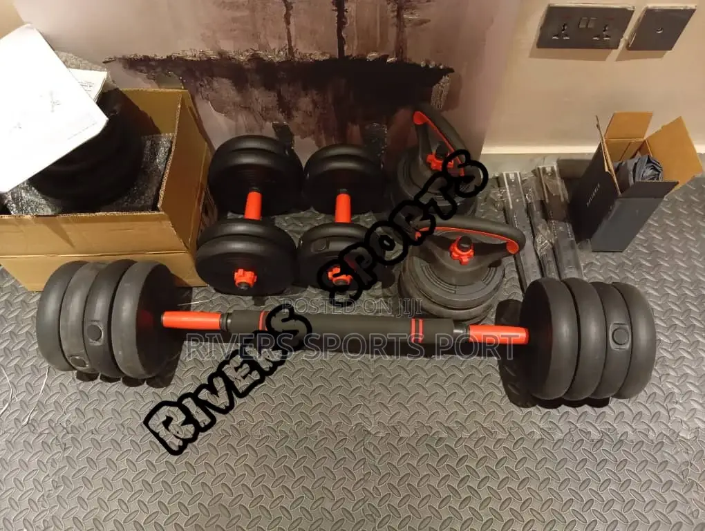 50kg 4in1 Weight Set. Dumbbell, Barbell, Kettlebell Pushup