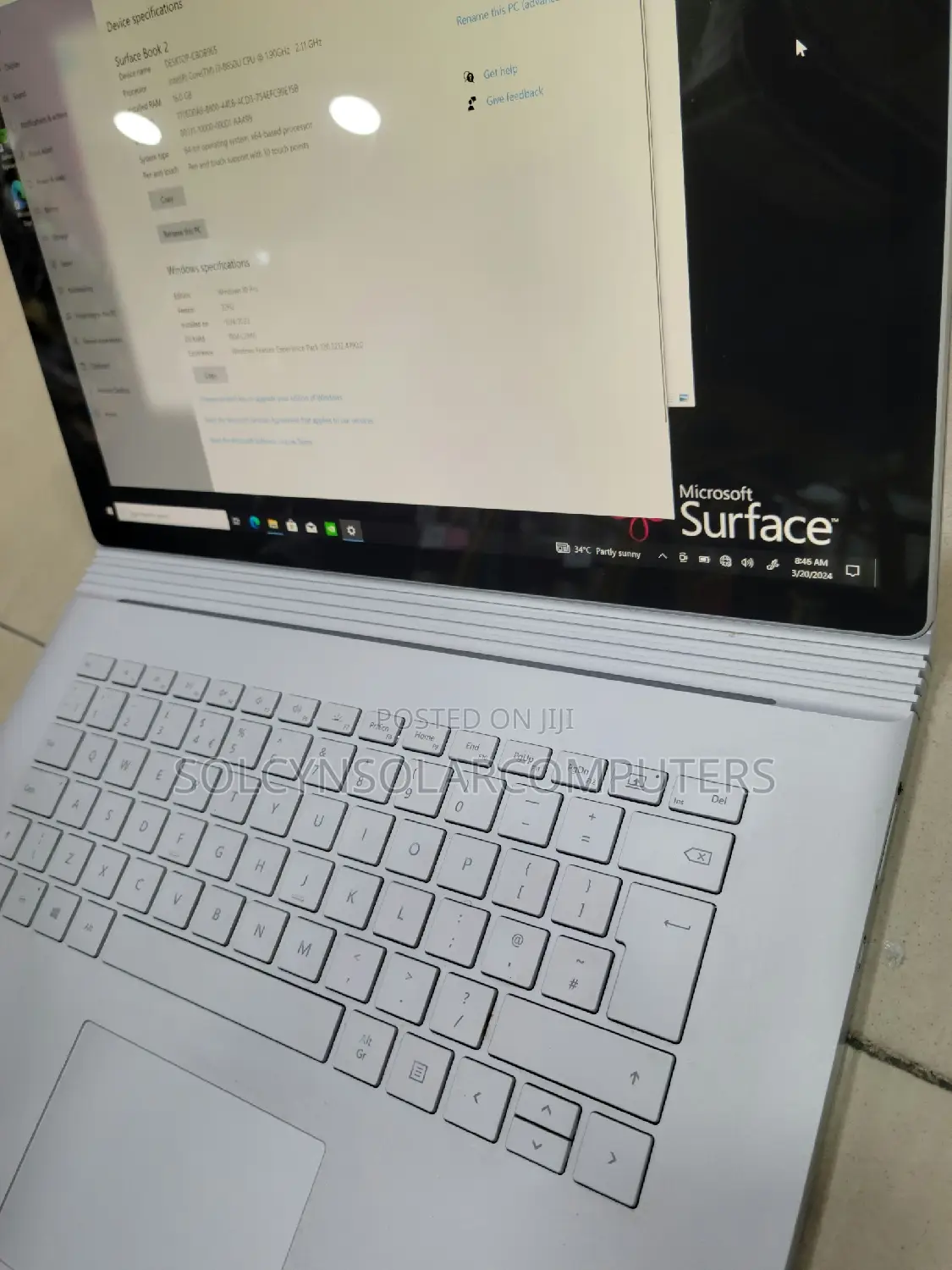 Laptop Microsoft Surface Book 2 16GB Intel Core I7 SSD 512GB