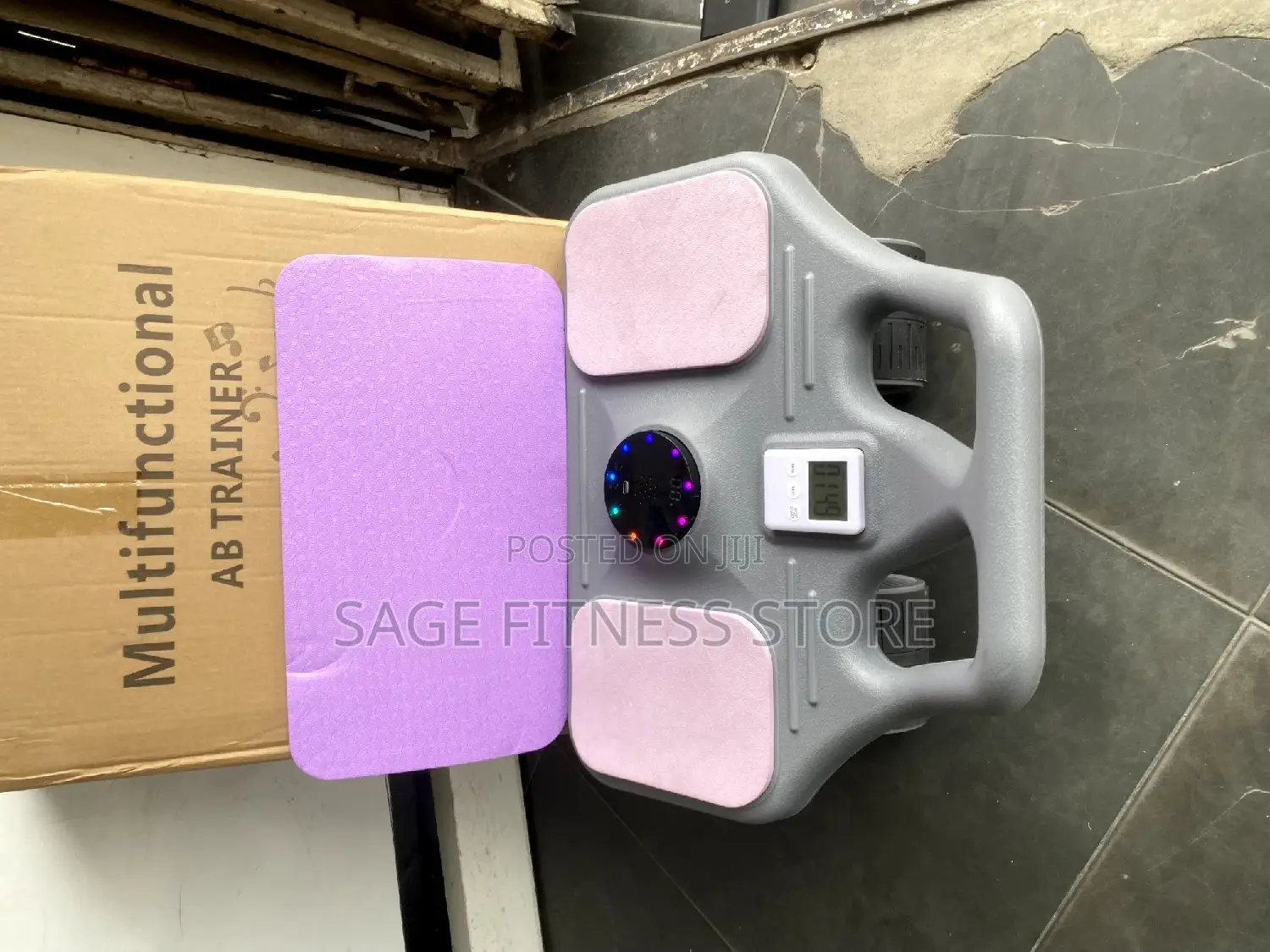 Multifunction AB Roller With Bluetooth Speaker and Stopwatch