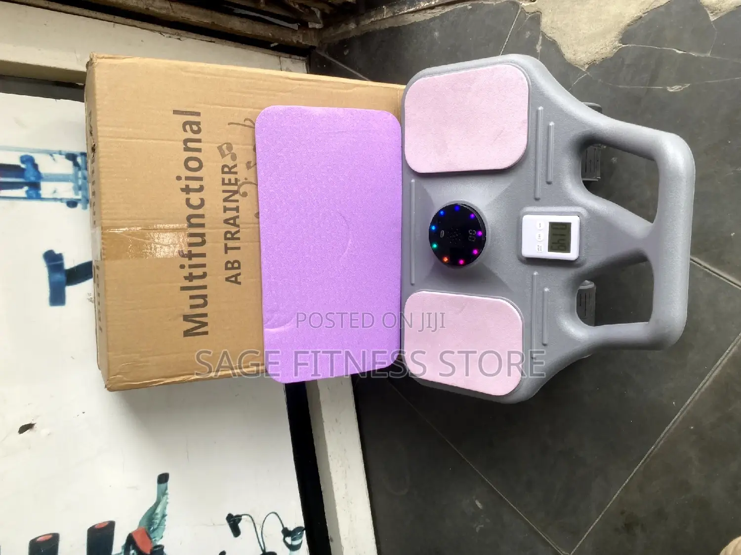 Multifunction AB Roller With Bluetooth Speaker and Stopwatch