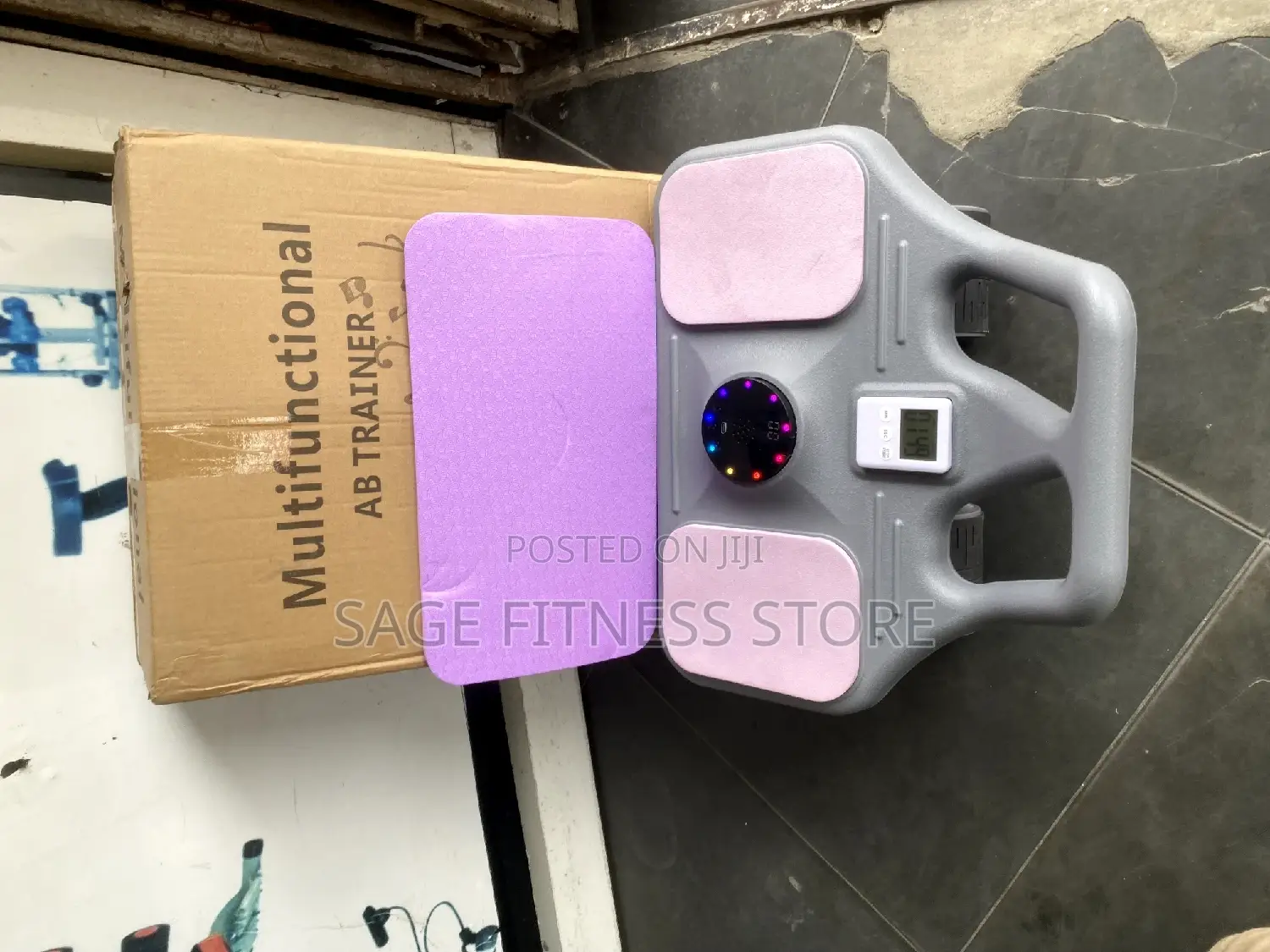 Multifunction AB Roller With Bluetooth Speaker and Stopwatch