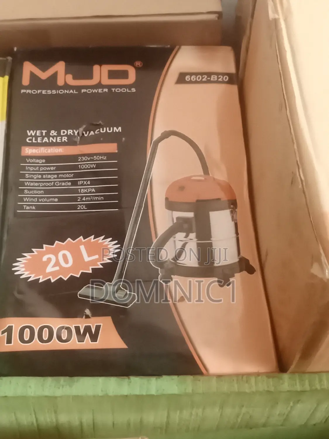 MJD Vacuum Cleaner 20L 1000wat Original