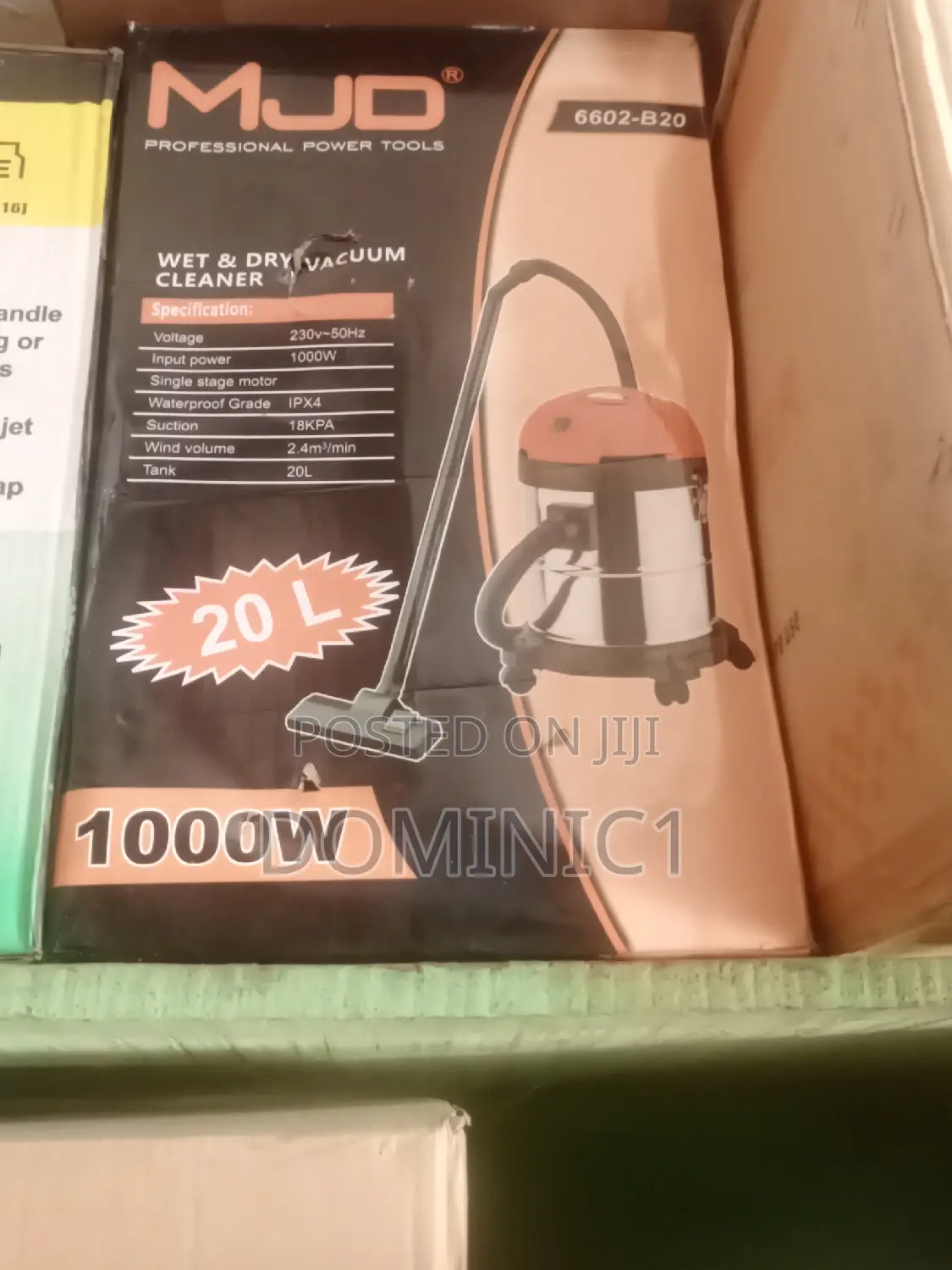 MJD Vacuum Cleaner 20L 1000wat Original