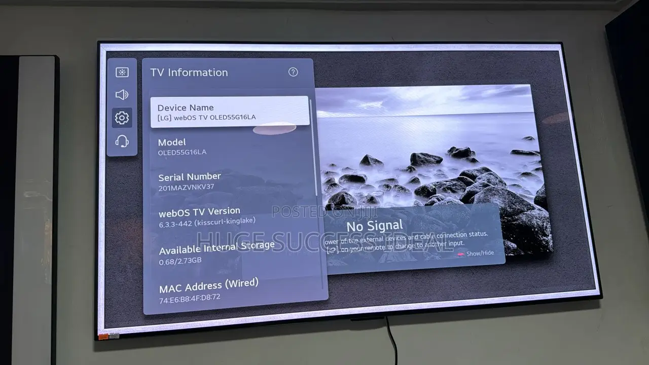 LG 55" Smart Ultra HD HDR OLED TV With Google Assistant
