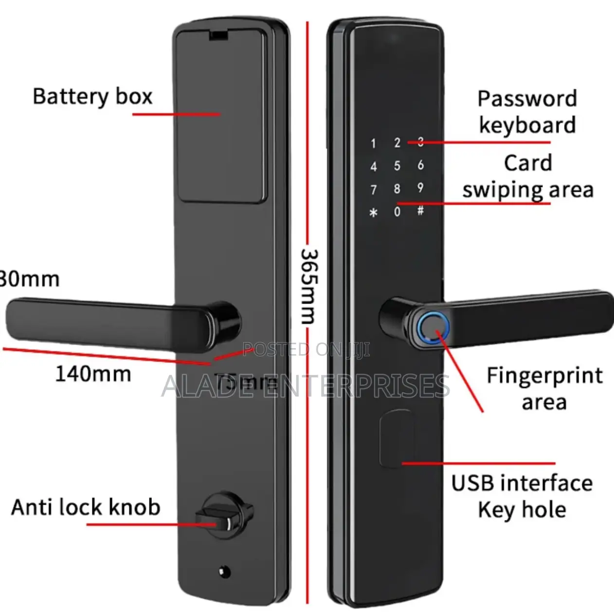2022new Smart Door Lock With Biometric Fingerprint