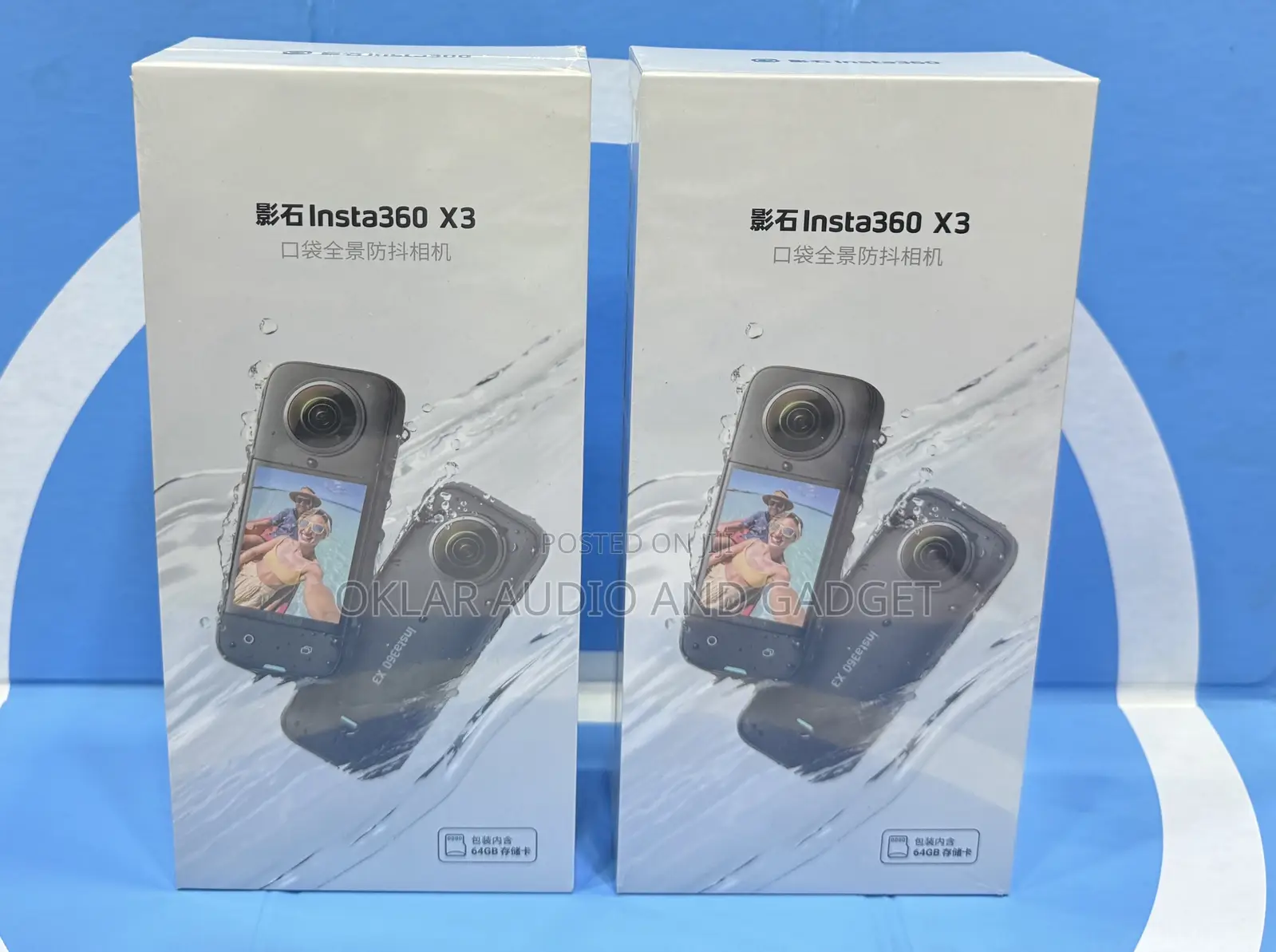 Insta360 X3 Action Camera With 64gb Micro Sd Memory Card