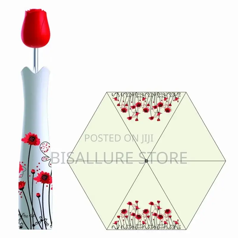 Rose Flower Bottle Umbrella