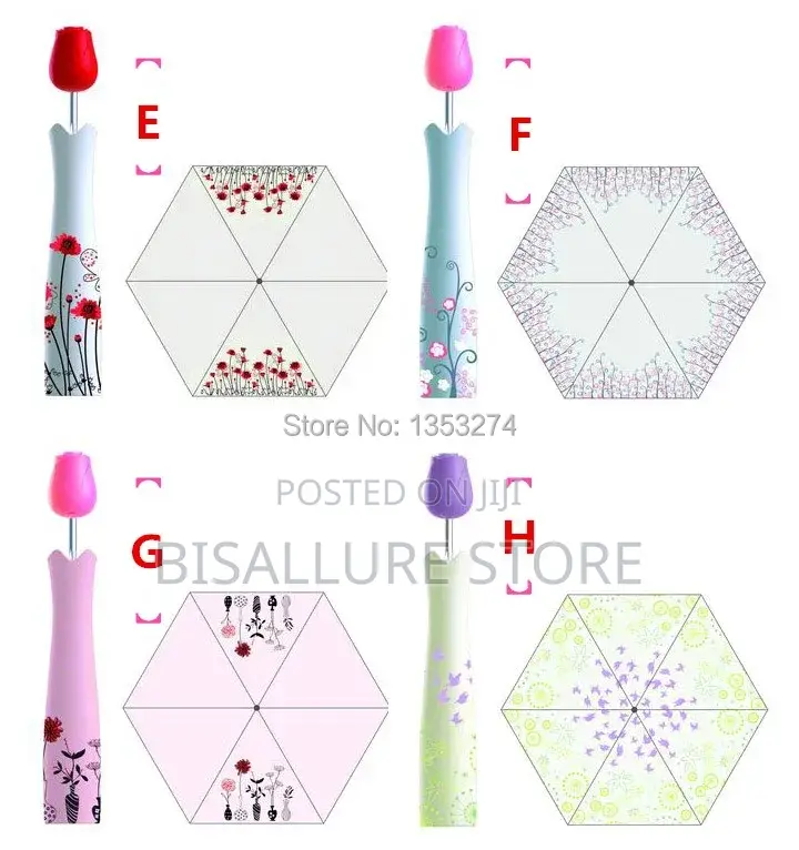 Rose Flower Bottle Umbrella