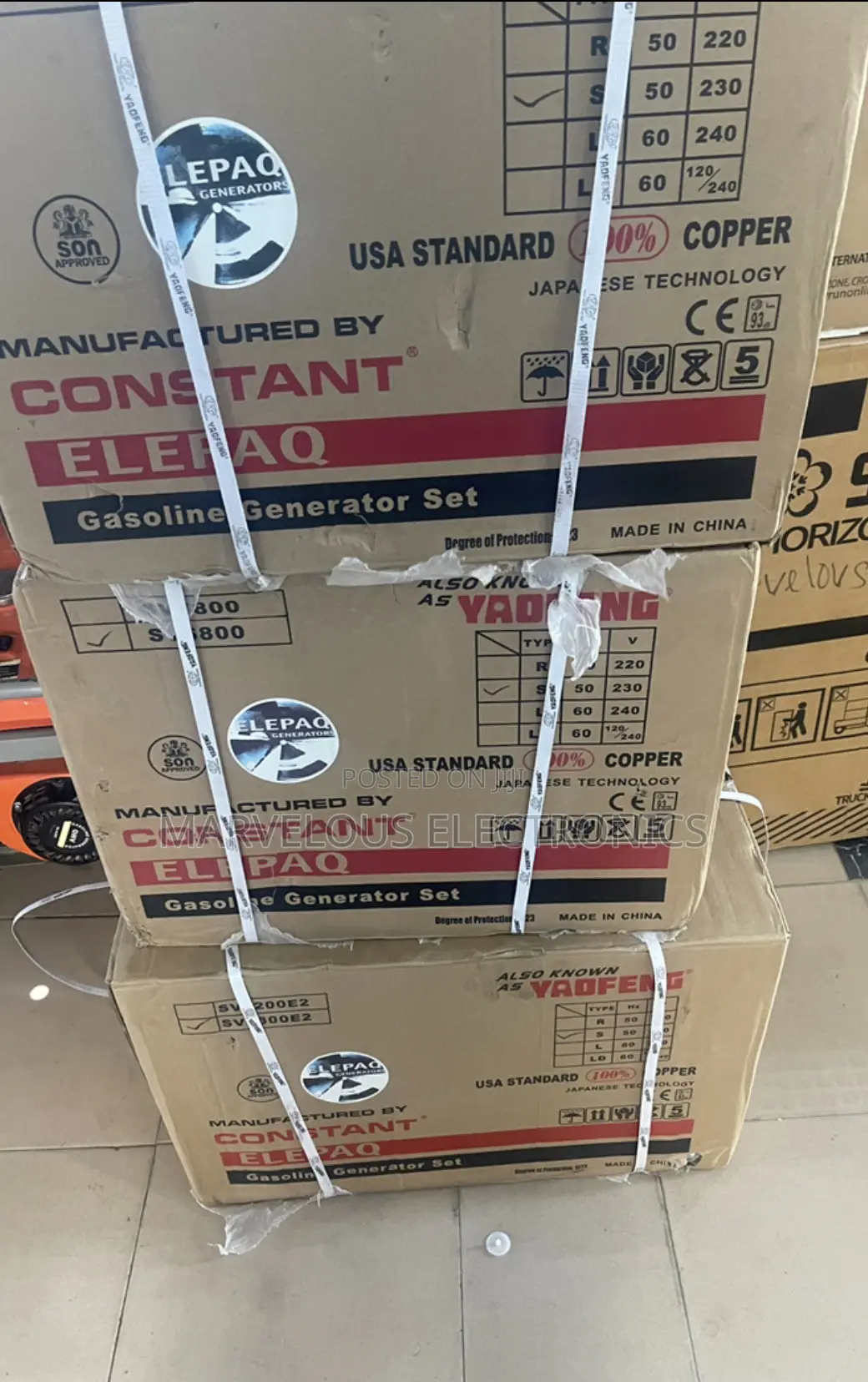 Brand New Original Elepaq Full Copper Coil Generator