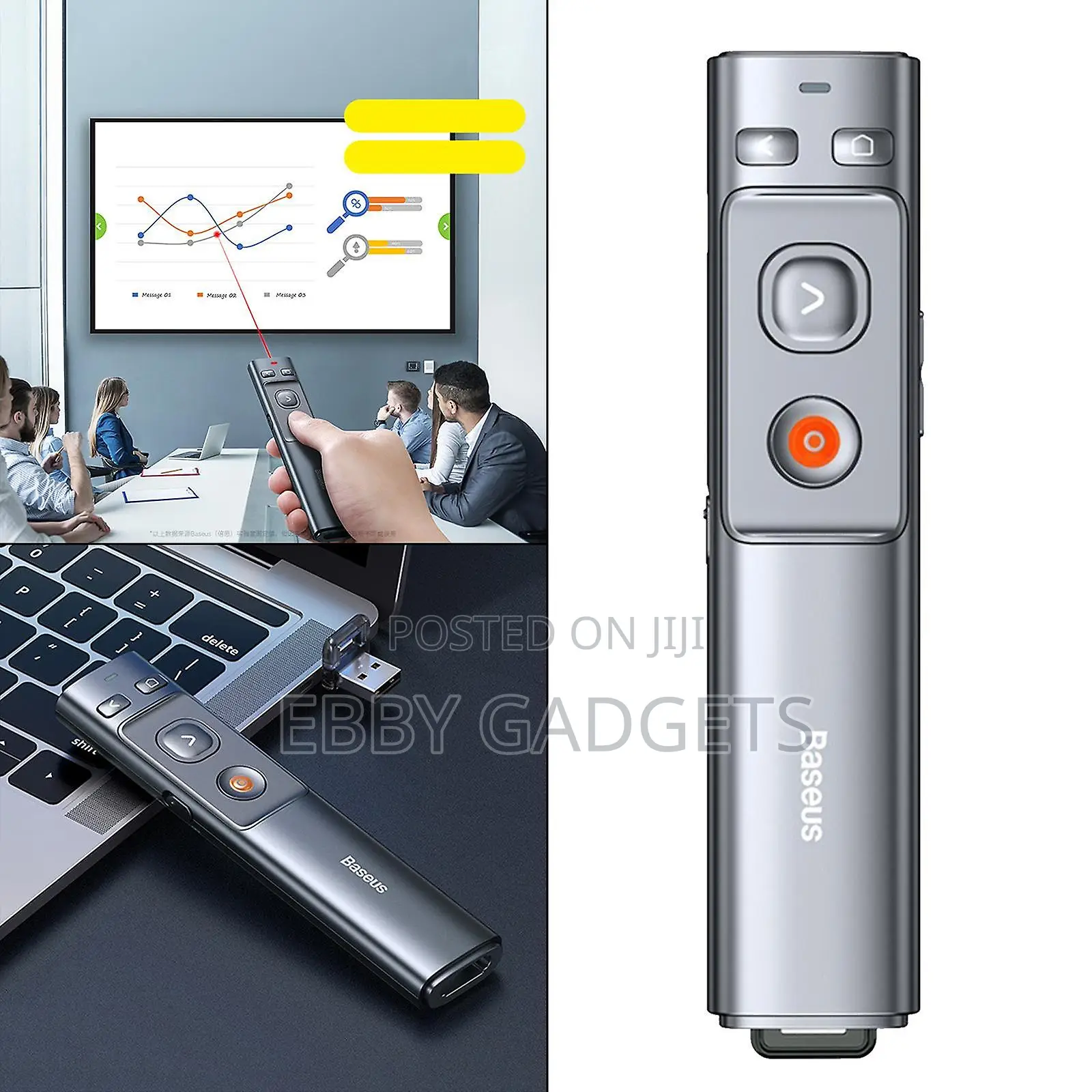 Wireless Presenter Usb+Type-C PPT Clicker Pen