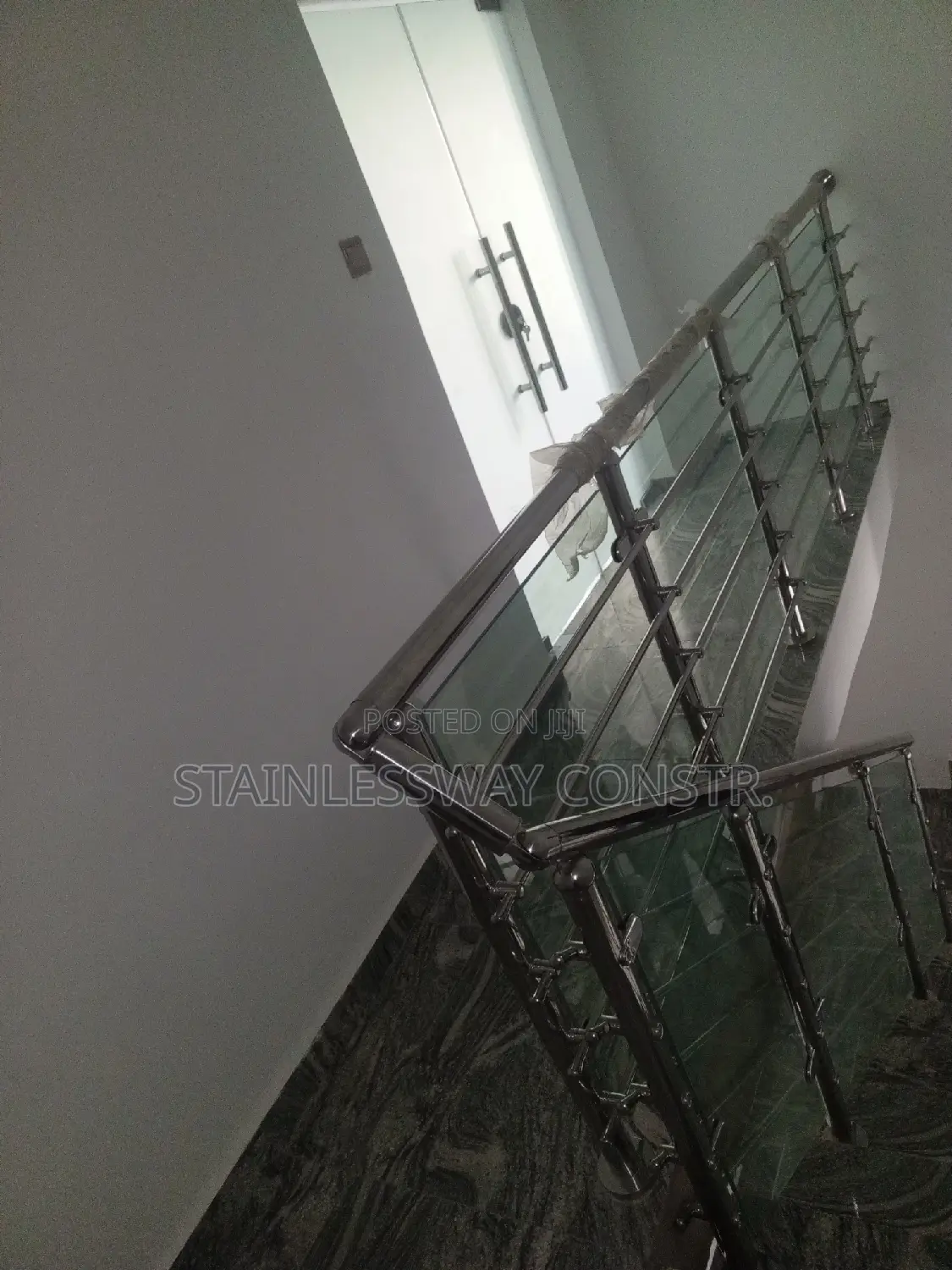 Stainless Stairs Glass Railing Cz