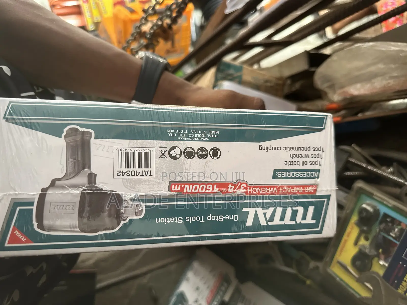 Total Air Impact Wrench 3/4" - 1.600nm (Tat4