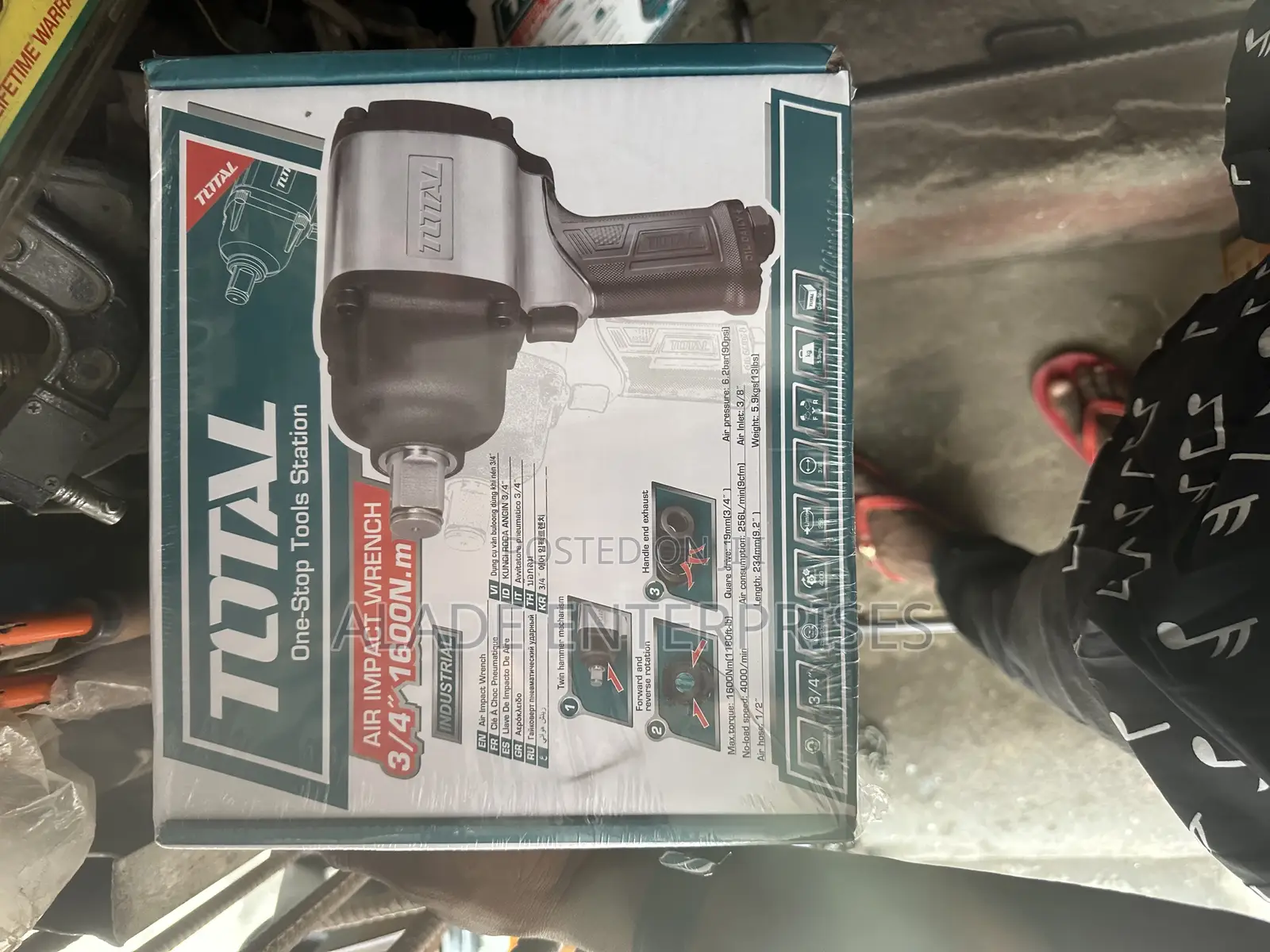 Total Air Impact Wrench 3/4" - 1.600nm (Tat4