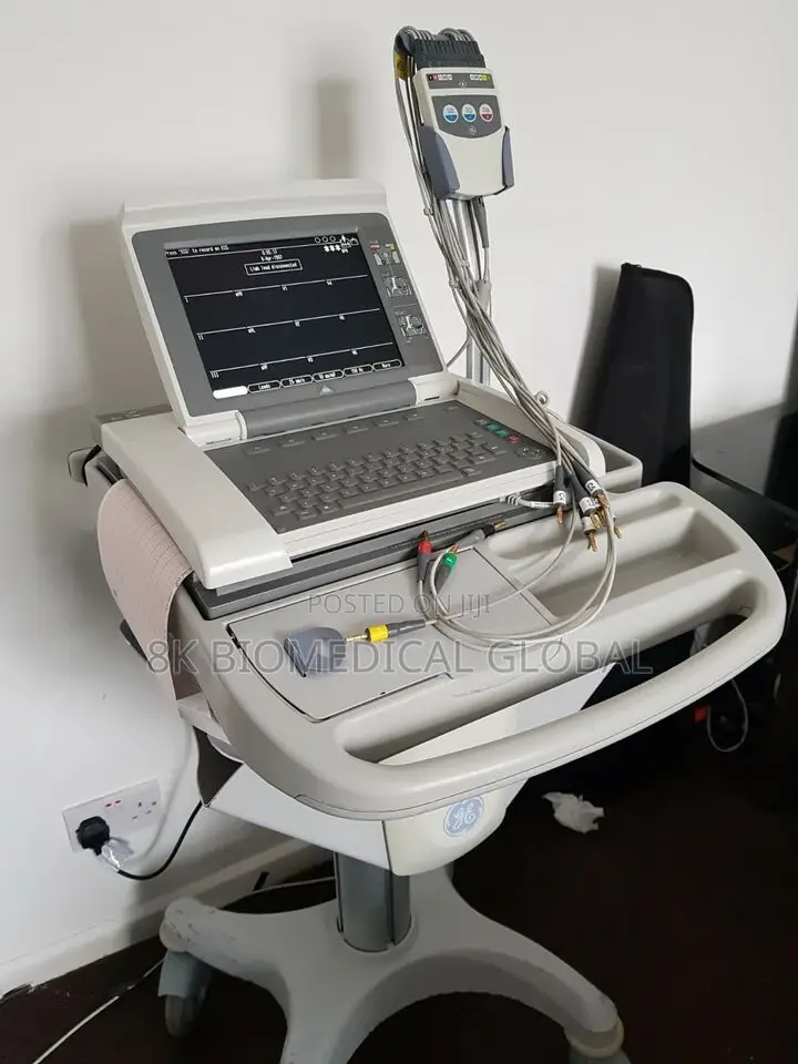 UK Used GE Mac 5500 HD ECG on Trolley