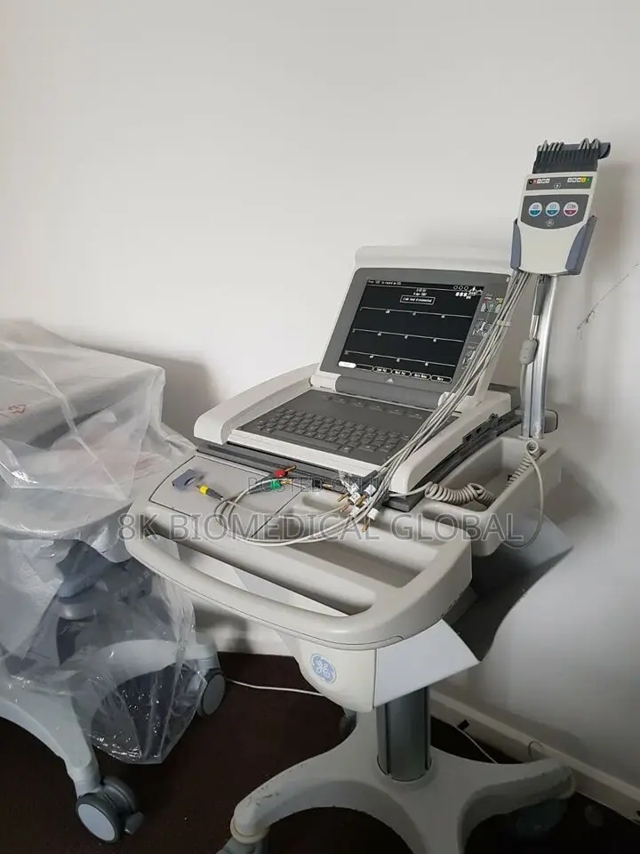UK Used GE Mac 5500 HD ECG on Trolley