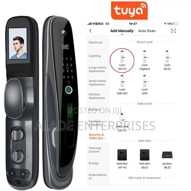Night Vision Anti-Theft Automatic Door Smart Lock