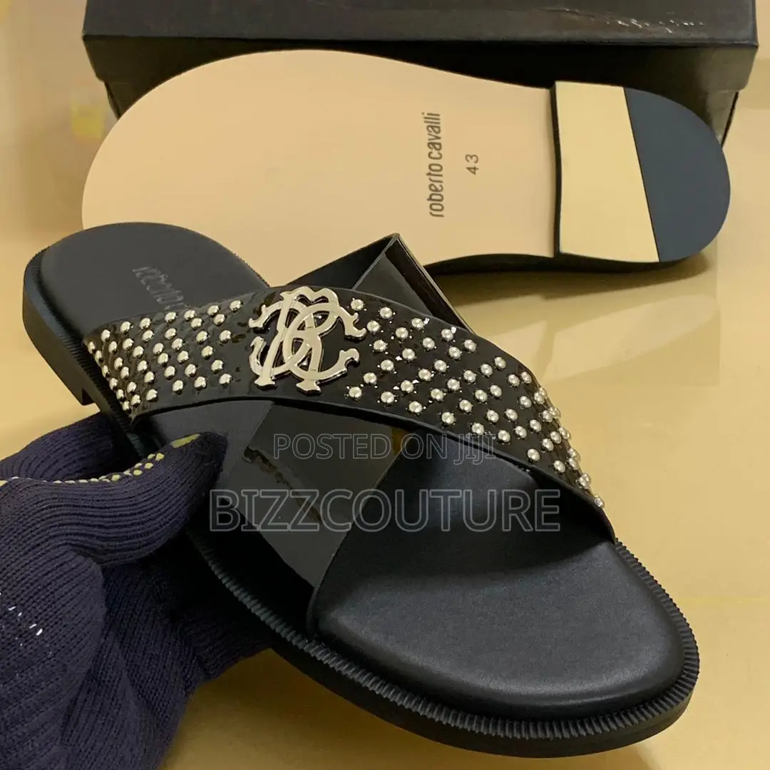 Original ROBERTO CAVALLI Slippers Available in Store