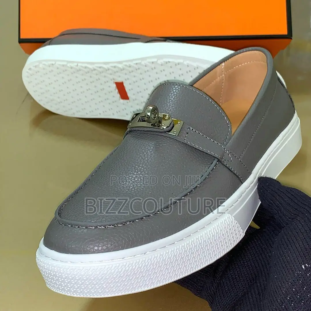 Original HERMES Leather Loafers Available in Store