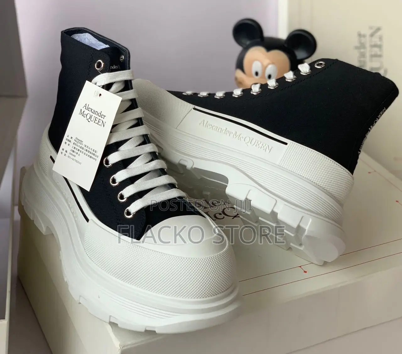 Original Alexander McQueen Hightop Luxury Sneakers