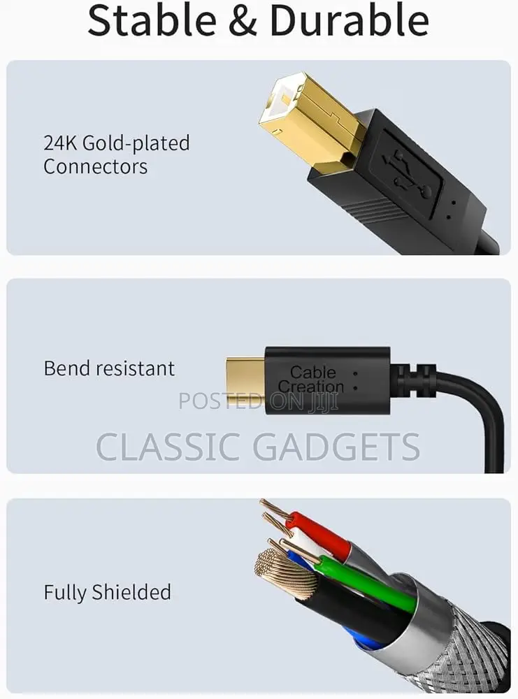 Type-C to Printer Cable 1.5m