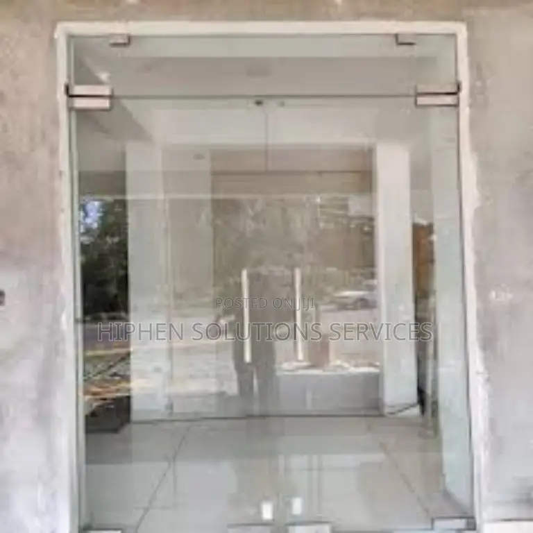 Toughened Double Glass Door, for Shop