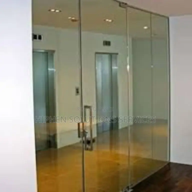 Toughened Glass Shop Front, Door