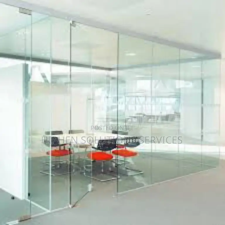 Hiphen Solutions Toughened Glass Door, for Office