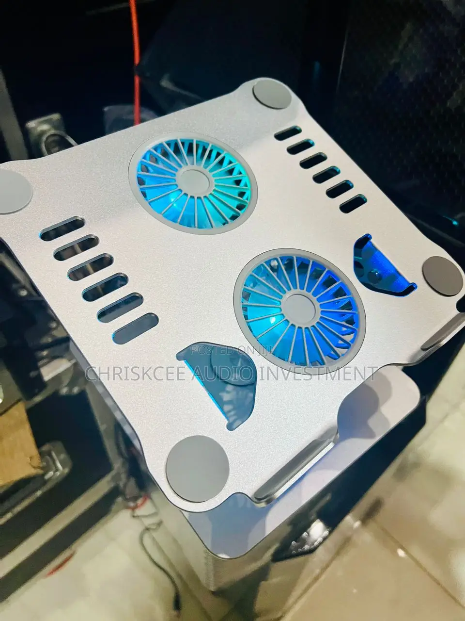 Foldable Dj Laptop Stand With Fan