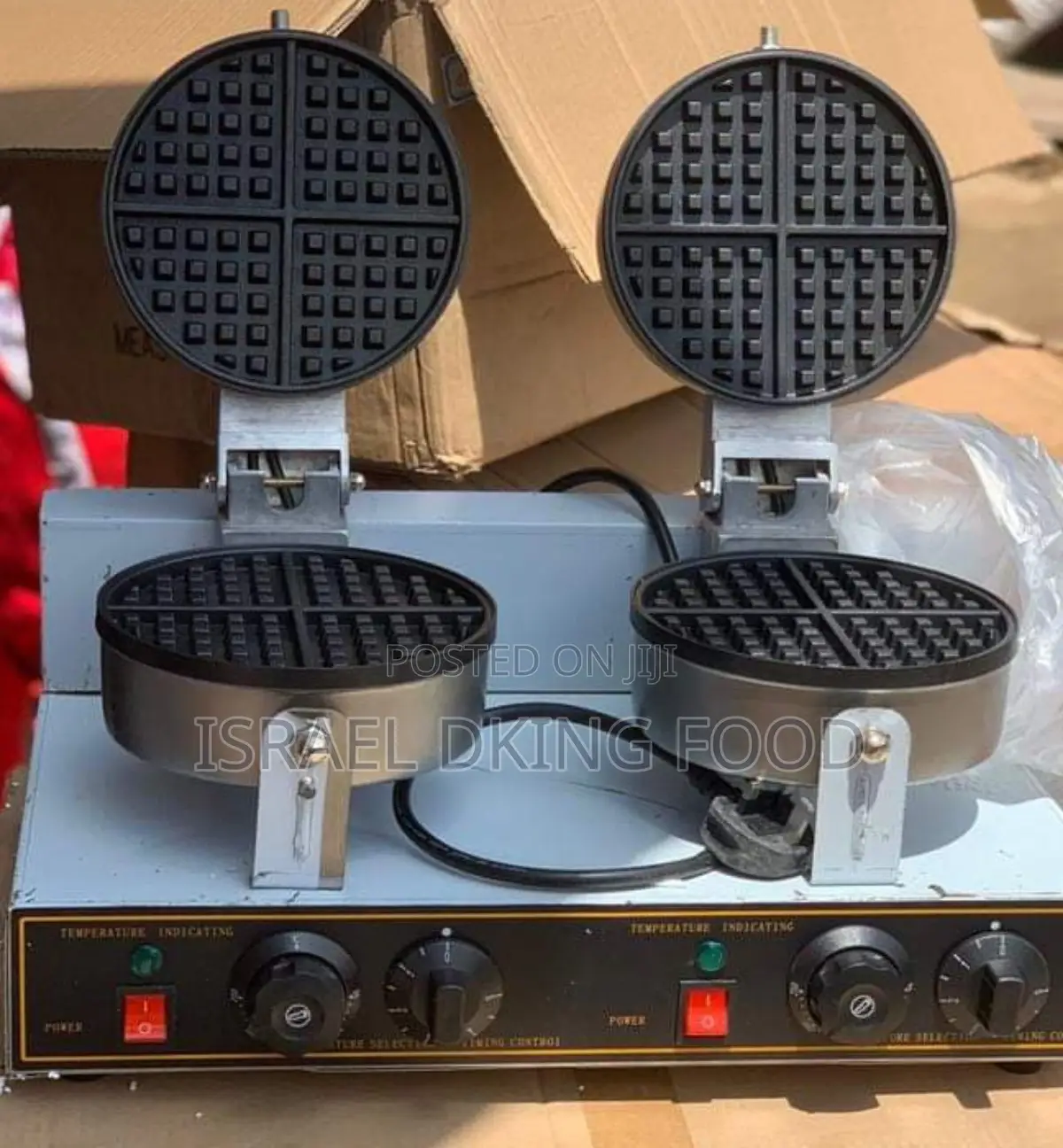 Industrial Electric Foreign New Double Round Waffle Maker