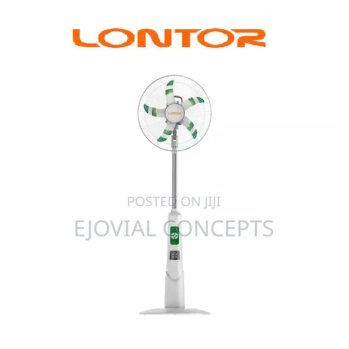 Lontor 16-Inch Rechargeable Standing Fan White CTL-CF034-16C