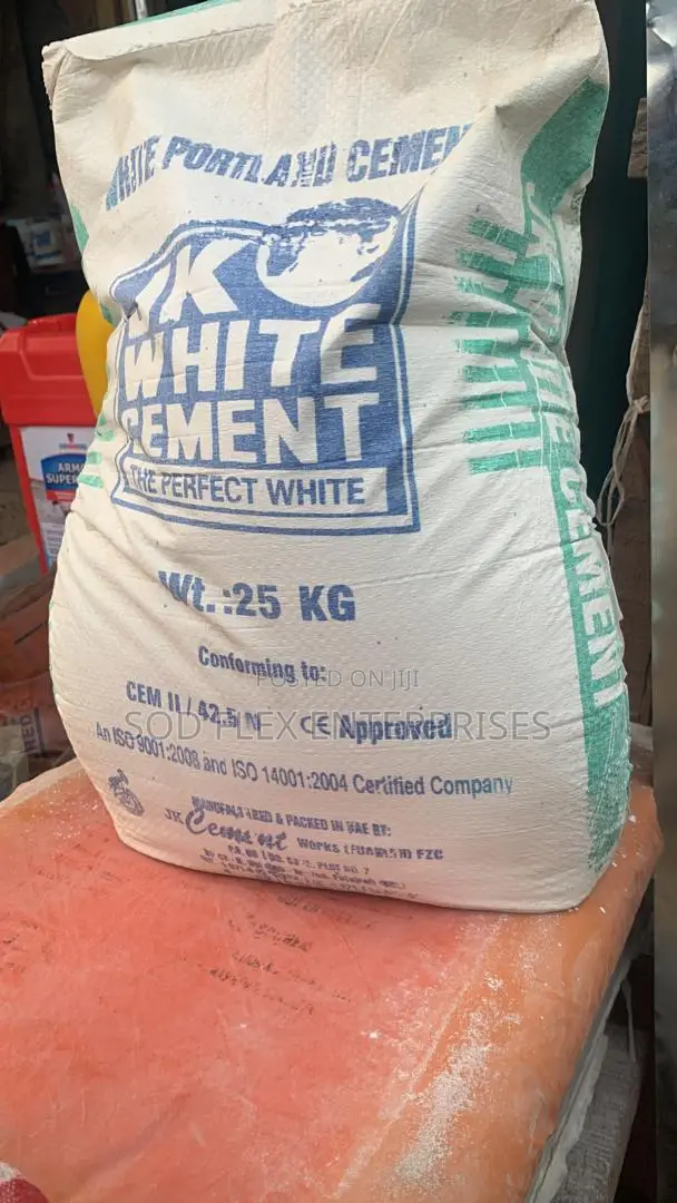 25kg Jk Withe White Cement