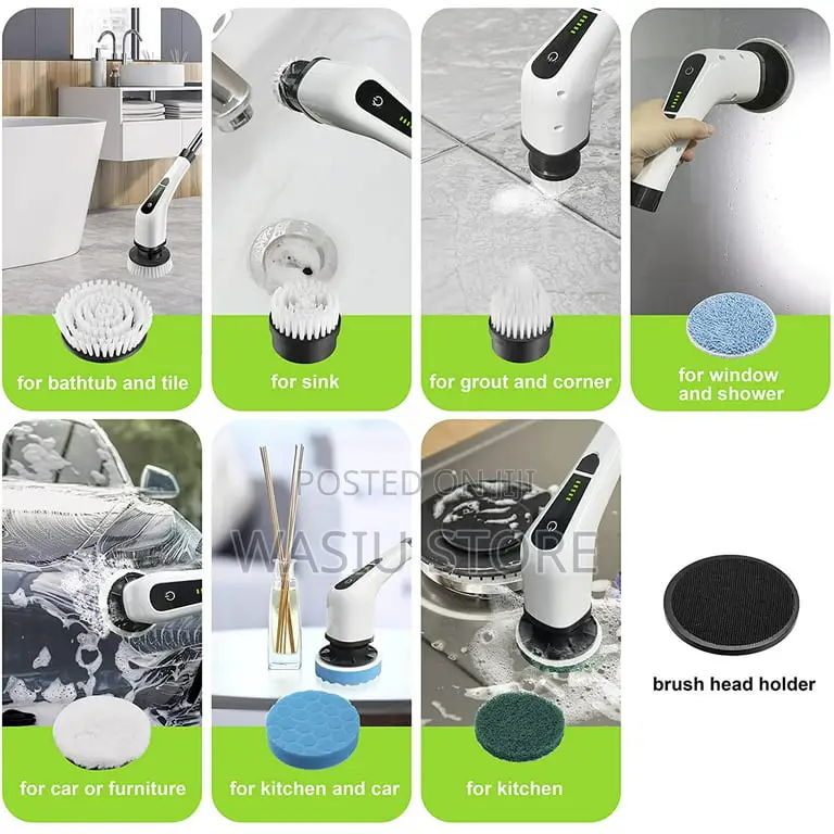 7 in 1 Electric Cleaning Brush Turbo Scrubber