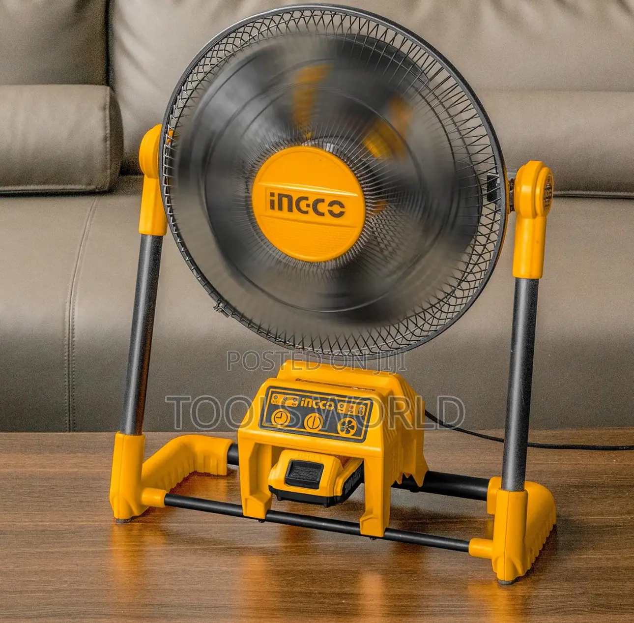 Cordless Portable Fan With Battery and Charger, Plug In