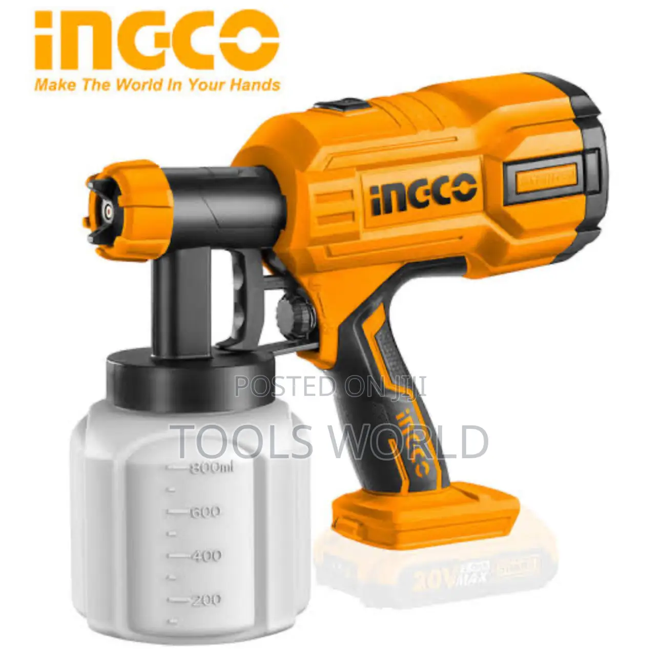 20V Cordless Spray Gun, Paint And Sanitize With INGCO