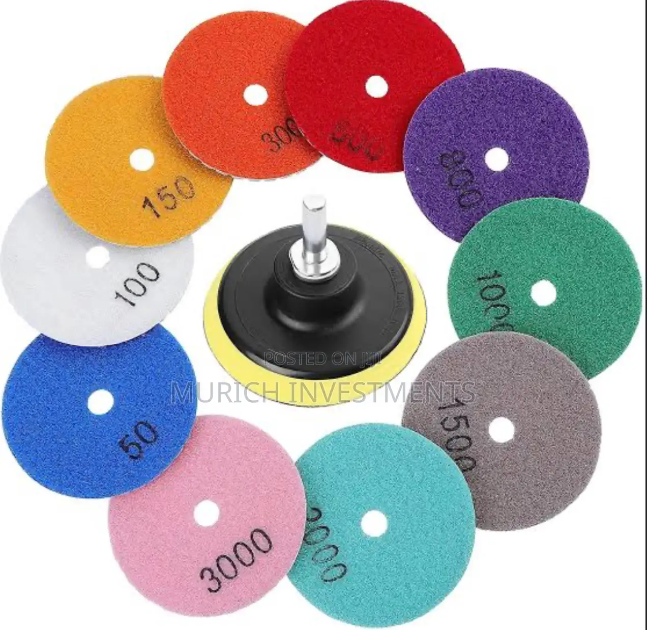 10pcs Diamond Polishing Pads 100mm Concrete Marble Grinding