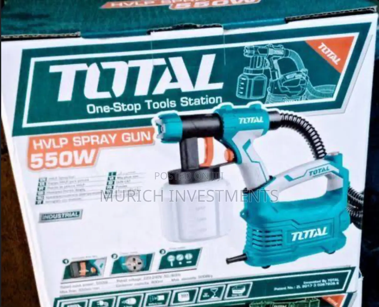 Total Hvlp Spray Gun 550W