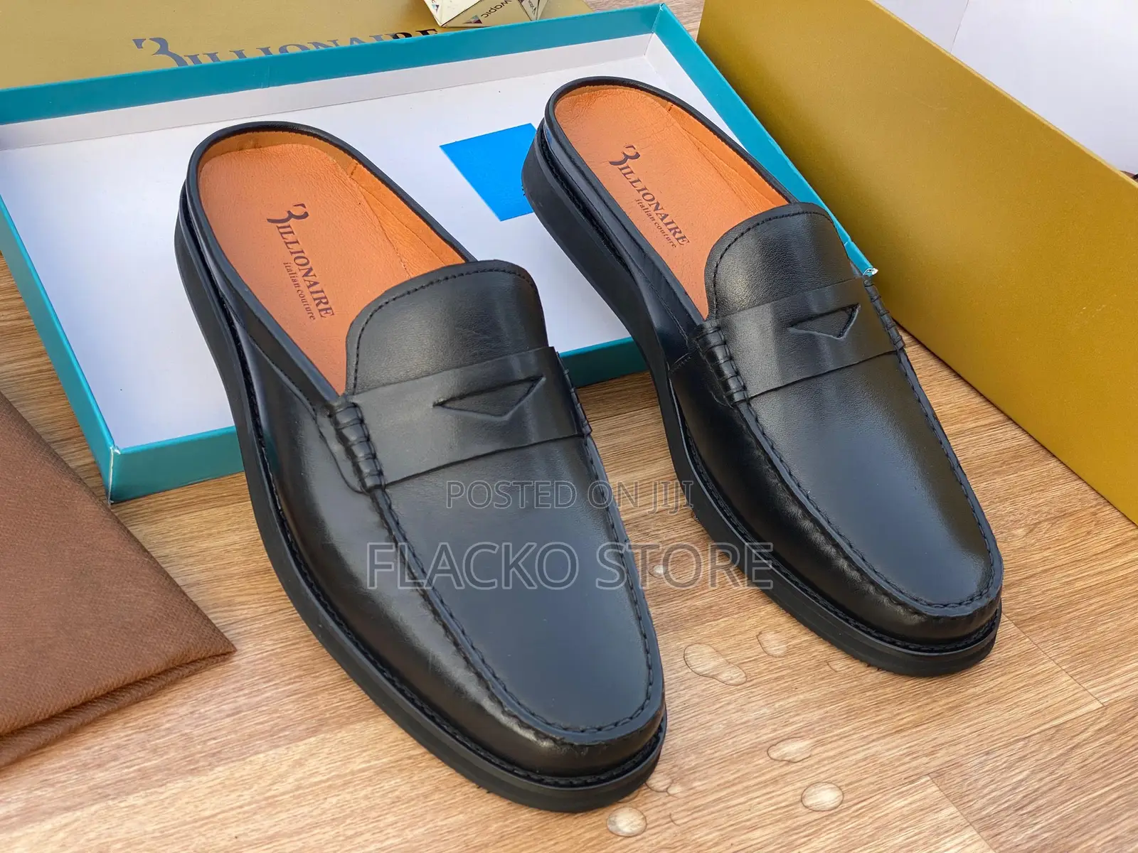 Original Billionaire Leather Half Shoes