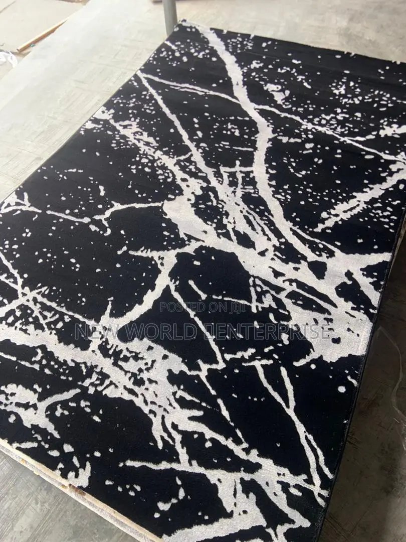 Black Modern Turkish Persian Centre Rug