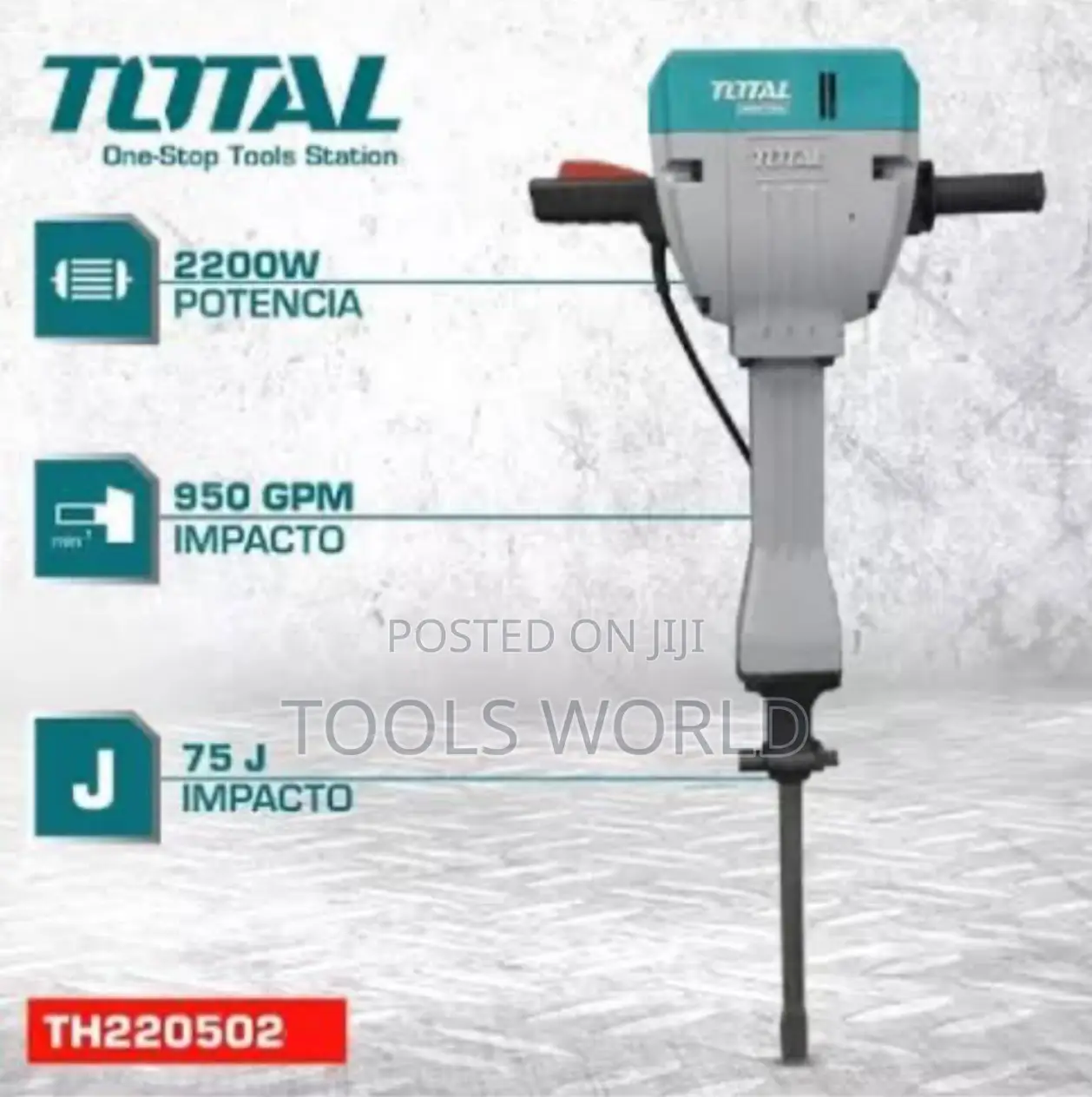 2200W Demolition Breaker Total Brand TH220502